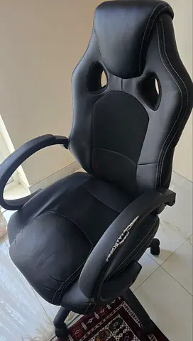 Ergonomic Gaming / Office Chair - Black Leather