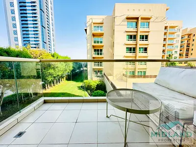 Bright | 1BR Apartment | Al Ghozlan 2 | Balcony & Pool Access
