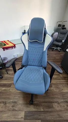 Ergonomic Gaming/Office Chair with Headrest - Light Blue
