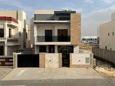Prime Smart Villa in Al Bahia | 6 Master Bedrooms | Street & Alley | Two Floors + Rooftop