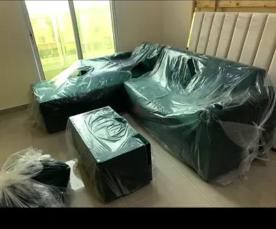 Brand new green color L shape sofa dewan available
