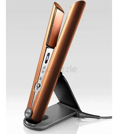 Dyson Brand New - Corded Hair Straightener / Flat Iron - Gold and Silver with cover and pouch