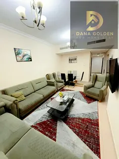 An apartment with two rooms, a living room, two bathrooms, a balcony, and a sea view. The rent inclu