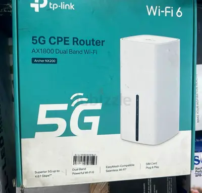 TP-Link Archer NX200 5G CPE Router | AX1800 Dual Band Wi-Fi 6 & SIM Card Plug & Play