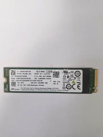 SK Hynix 512GB M.2 BC711 NVMe 80mm SSD HFM512GD3JX013N   M16786-001