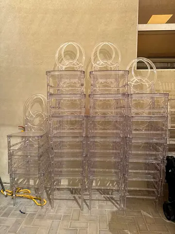 Clear Acrylic Chiavari / Ghost Event Chairs - Bulk Set