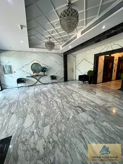 One of the most luxurious towers in Sharjah — a one-bedroom apartment with a living room at a spec