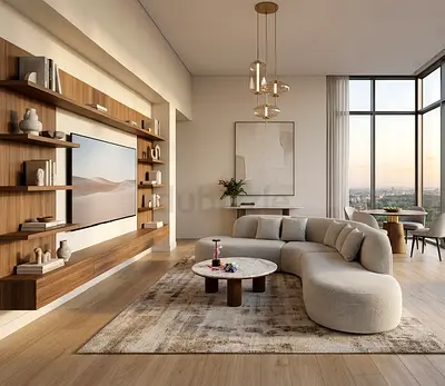 Light Neutral Modern Living Room Sofa