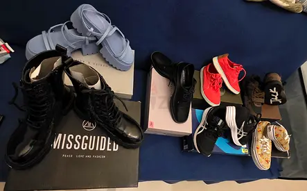 Mixed lot of women's shoes - boots, sneakers, sandals, loafers (various sizes) TAKE AS PACK
