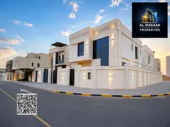 Directly behind the amenities | Own a luxury corner villa in Al Zahia, Ajman | 5 master bedrooms | A