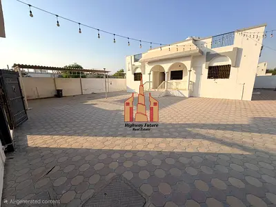 4Bed room hall Majlis big yard gardan in ghafiya near ajman border 75k last