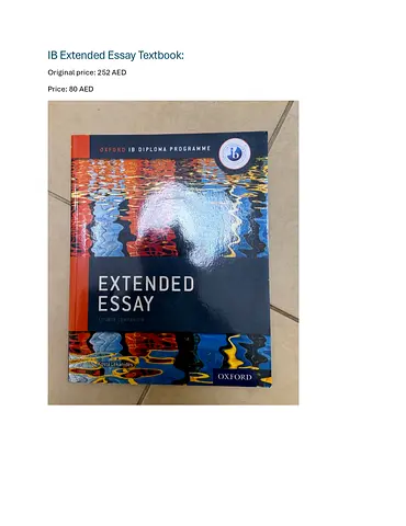 IB Extended Essay Textbook (Oxford)