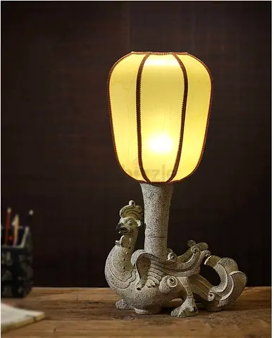Chinese stone table lamp