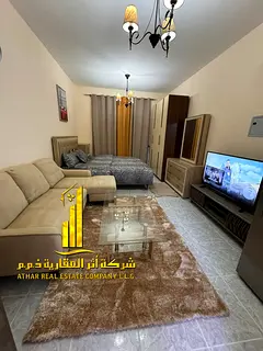 A premium, fully furnished studio apartment for monthly rent in Al Nuaimiya 3, offering easy access