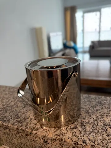 Double-Wall Stainless Steel Ice Bucket