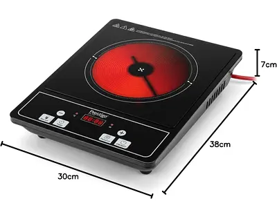 Electric Stove Induction/Cooktop– Black Glass, Touch Control, 240V _ Prestige 2000W