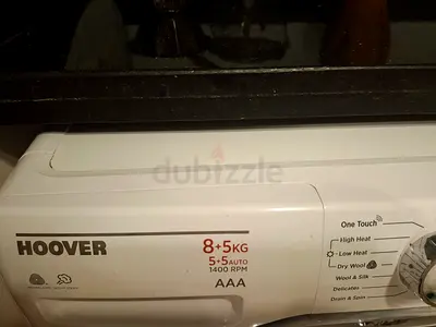 Hoover 8+5kg Washer Dryer Combo, 1400 RPM - Good Working Condition