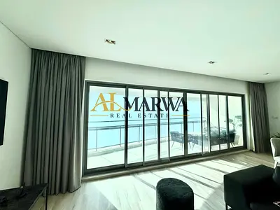 Stunning Direct Beach Views || Luxury 3BR +Maids Room || Private Beach || Fully Furnished || 2 Car Parkings Free || All Amenities