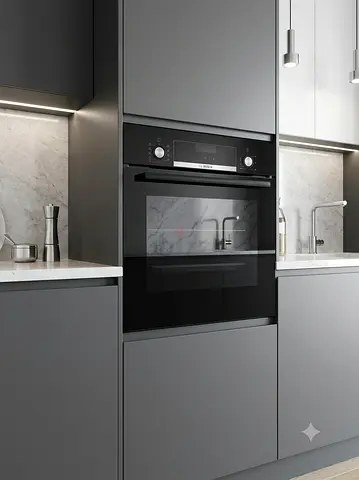Bosch 60cm Built-In Electric Oven – New Model, Black Finish, Excellent Condition