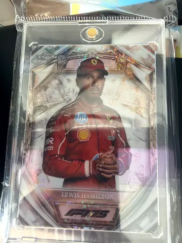Lewis hamilton 2025 topps chrome f1 card (75th dimond anniversary)