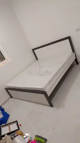 King size bed frame with mattress - minimal modern design