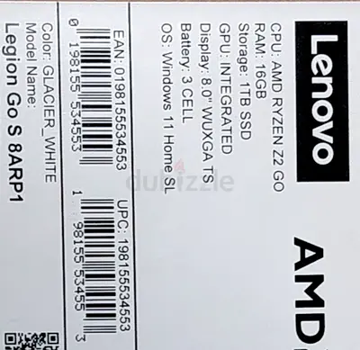 Lenovo Legion Go S 8ARP1 - AMD Ryzen Z2, 16GB RAM, 1TB SSD (sealed box)