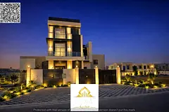 Two-level unit with a roof terrace and 5 bedrooms in Al-Yasmeen, featuring a swimming pool; located 