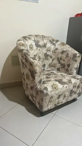 Two Single floral tub armchair - good condition