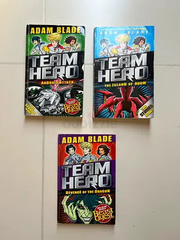 Used "Team Hero" Special Bumper Edition book bundle plus extra series book (bottom one)