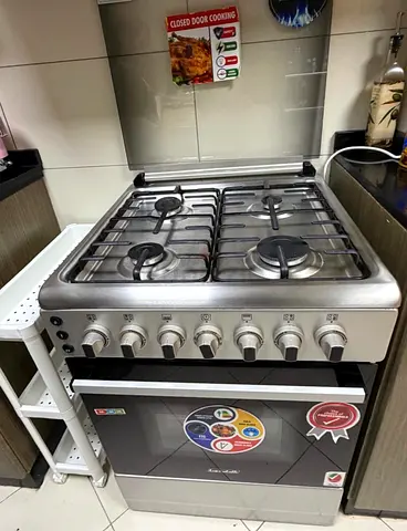 Lofratelli (Turkish Brand) Stainless Steel 4-Burner Gas Stove with Oven - Good Condition