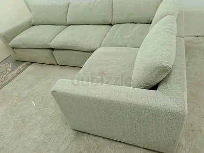 The one brand gray feather 🪶 filled modular sofa