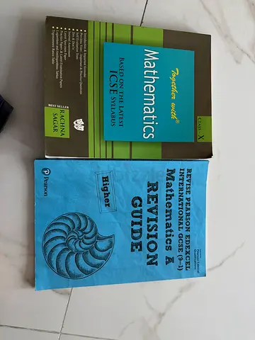 Set of Two Mathematics Revision Books - ICSE Class X & Edexcel IGCSE Higher