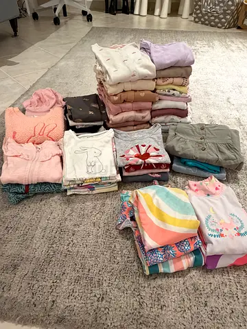 Girls’ Clothes Bundle – 92 - 98 cm – 49 Pieces – Mostly Carters and Next