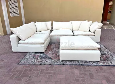 Marina Home luscious cloud Feather filled l shape sofa
