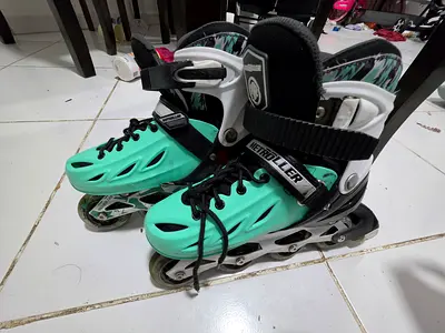 Kids Metroller Inline Skates Mint Green and White