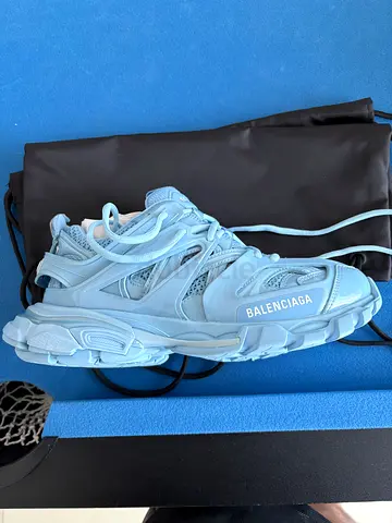 Balenciaga Track Sneaker 'Metallic Light Blue' | Men's Size 40