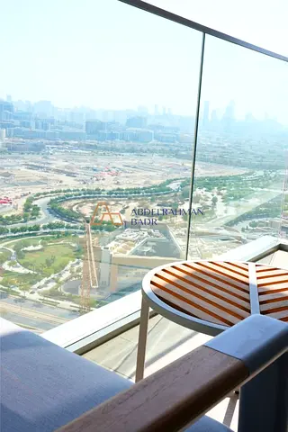 High-Floor Studio | Fully Furnished | Balcony & Pool View