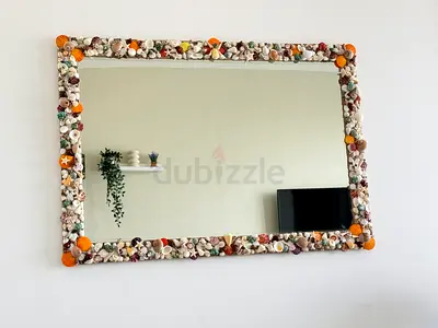 Decorative Seashell Wall Mirror - 135x90cm