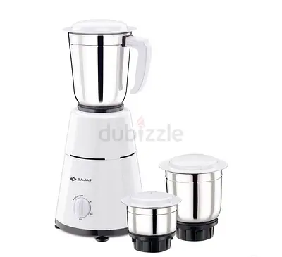 Bajaj 3-Jar Mixer Grinder (White) - Good Working Condition
