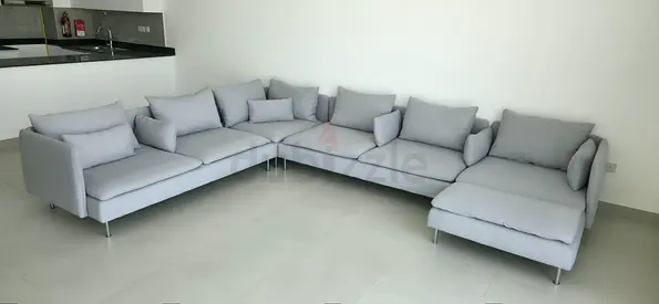 Almost brand new Condition Ikea Sodhremn U Shape Sofa light gray