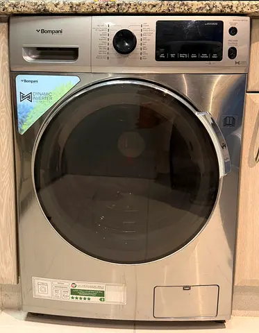 Bompani Front Load Washing/Dryer Machine - Stainless Steel, Inverter