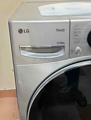 LG ThinQ 13kg Washer / 8kg Dryer Front Load Combo - Silver