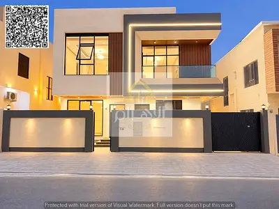 فيلا طابقين وروف في الياسمين | تملك حر لجميع الجنسيات الفيلا مقابل رحمانية الشارقة