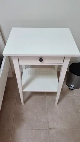 IKEA HEMNES Bedside Table / Nightstand (White Stain) – Great Condition