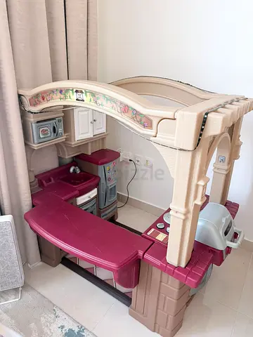 Grand Walk In Kitchen Grill Kids Playset + Assorted Play Appliances and Accessories