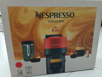 BRAND NEW Nespresso Vertou Pop In Spicy Red+ OFFICIAL Nespresso Coffee Capsules (HUGE DISCOUNT)