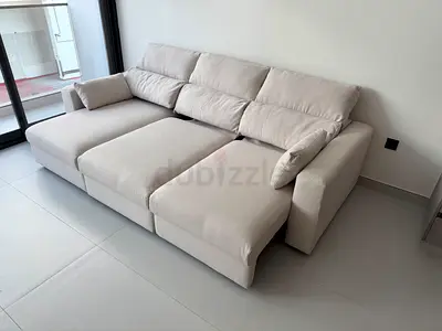 Ikea eskilstuna lshape sofa bed beige