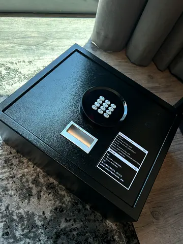 Safe Box Top Opening Drawer Security Safe, Home Hidden Steel with Keypad and 2 Manual Override Keys