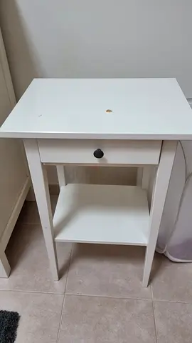 IKEA HEMNES Bedside Table / Nightstand (White Stain) – reasonable Condition