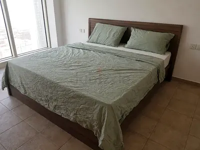 Double bed frame with headboard and mattress - perfect condition